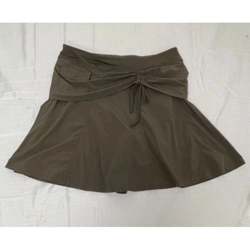 Athleta Wherever Skort Women's Olive Green size 8 - Picture 2 of 10